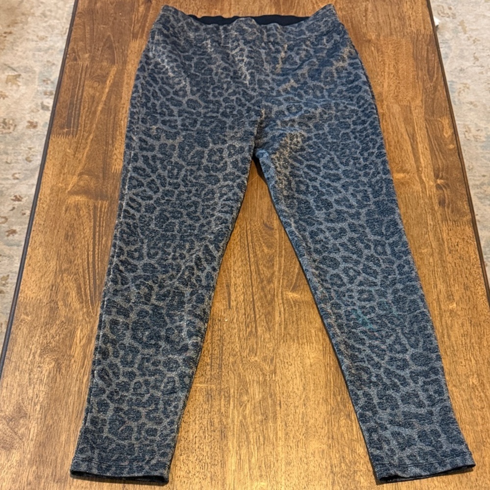 Sanctuary x Anthropologie Leopard Print Shimmery Leggings